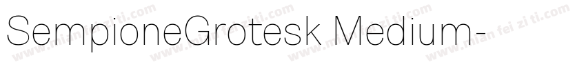 SempioneGrotesk Medium字体转换